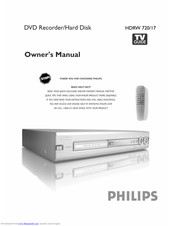 Philips HDRW 720/17 Owner's Manual