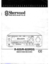 Sherwood RD-925RDS Operating Instructions Manual