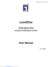 LevelOne ViewCon KVM-0850 User Manual