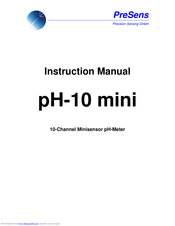 PreSens pH-10 mini Instruction Manual