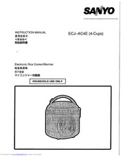 Sanyo ECJ-AC4E Instruction Manual