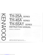 KENWOOD TH-45AT Instruction Manual
