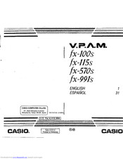CASIO V.P.A.M. fx-991s User Manual