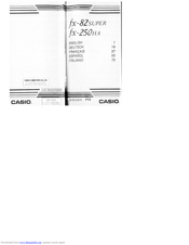 CASIO fx-250 HA User Manual