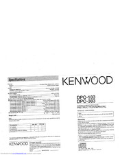 KENWOOD DPC-183 Instruction Manual