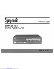 Symphonic Symphonic CD 100A Owner's Manual
