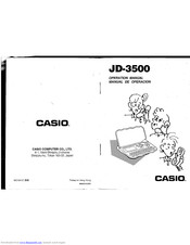 CASIO JD-3500 Operation Manual