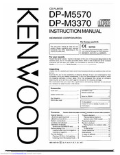 KENWOOD DP-M3370 Instruction Manual