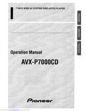 Pioneer AVX-P7000CD UC Operating Manual