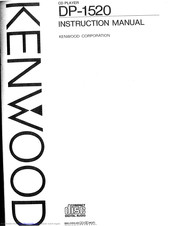 KENWOOD DP-1520 Instruction Manual