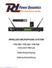 Power Dynamics 179.100 Instruction Manual