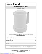 West Bend Electric Hot Pot Instruction Manual