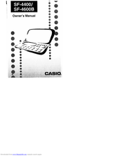 CASIO SF-4400 Owner's Manual