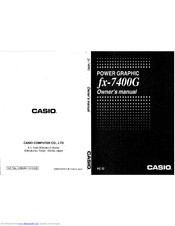 CASIO fx-7400G Owner's Manual