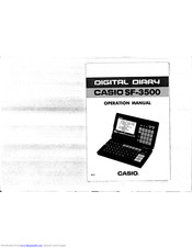 CASIO SF-3500 Operating Manual