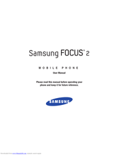 Samsung FOCUS 2 User Manual