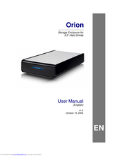 Orion Storage enclosure User Manual