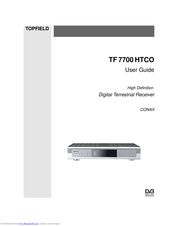 Topfield TF 7700 HTCO User Manual
