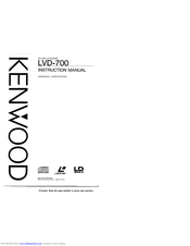 KENWOOD LVD-700 Instruction Manual