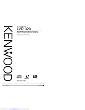 KENWOOD LVD-320 Instruction Manual
