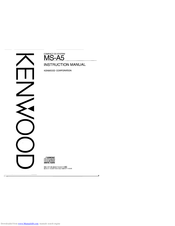 KENWOOD MS-A5 Instruction Manual