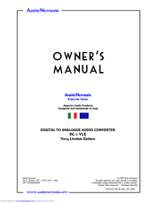 Audio Nemesis DC-1 VLE Owner's Manual