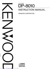 KENWOOD DP-8010 Instruction Manual