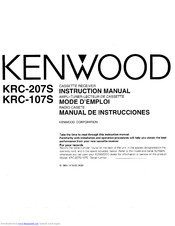 KENWOOD KRC-107S Instruction Manual