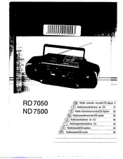 Philips RD 7050 User Manual