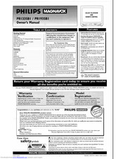 Philips/Magnavox PR1335BI Owner's Manual