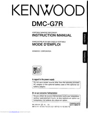 KENWOOD DMC-G7R Instruction Manual