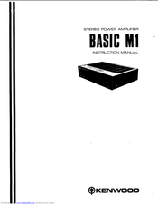 KENWOOD Basic M1 Instruction Manual
