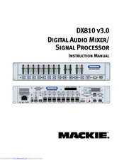 Mackie DX810 Instruction Manual