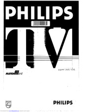 Philips Matchline 33PT702C User Manual