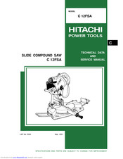Hitachi C 12FSA Technical Data And Service Manual