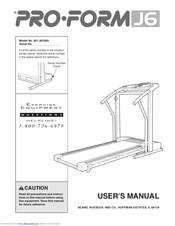 Pro-Form J6 User Manual