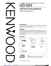 KENWOOD UD-553 Instruction Manual