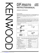 KENWOOD DP-R5070 Instruction Manual