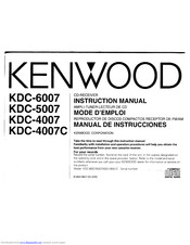 KENWOOD KDC-4007 Instruction Manual