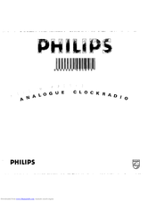 Philips Analog Clock Radio Quick Manual