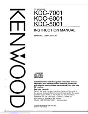 KENWOOD KDC-6001 Instruction Manual