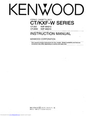 KENWOOD KXF-W4010 Instruction Manual