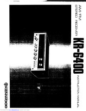 KENWOOD KR-6400 Instruction Manual