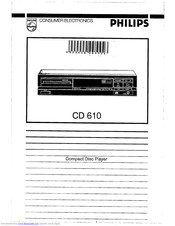 Philips CD 610 Operating Instructions Manual
