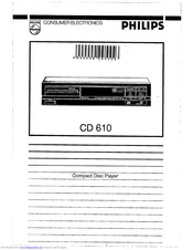 Philips CD 610 Operating Instructions Manual
