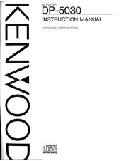 KENWOOD DP-5030 Instruction Manual