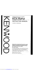 KENWOOD KCA-R2FM Instruction Manual