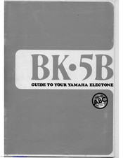Yamaha Electone BK-5B Manual