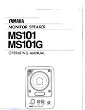 Yamaha MS101G Operating Manual