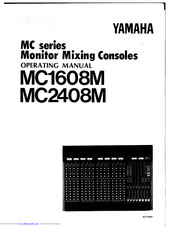 Yamaha MC2408M Operating Manual